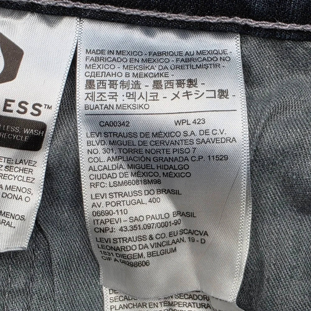 Levi's 559 Relaxed Straight Jeans Mens 38x30 Dark Wash Denim Blue‎ Stretch EUC